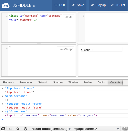 Developer Console view tabs appear behind frame when console is